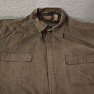 Mens canvas fleece lined jacket